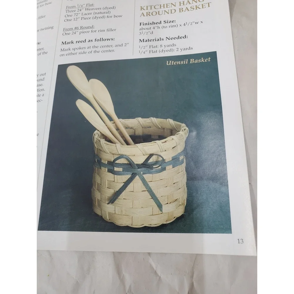 Basket Weaving Room By Room Kitchens & Bathrooms Kathie Ballard 1994 Pattern Bk